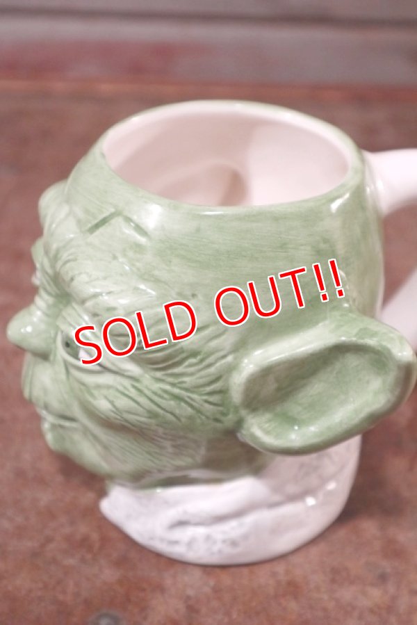 画像4: ct-201101-73 【SALE】STAR WARS / Yoda 1990's Ceramic Face Mug