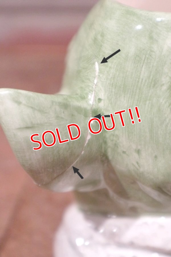 画像7: ct-201101-73 【SALE】STAR WARS / Yoda 1990's Ceramic Face Mug