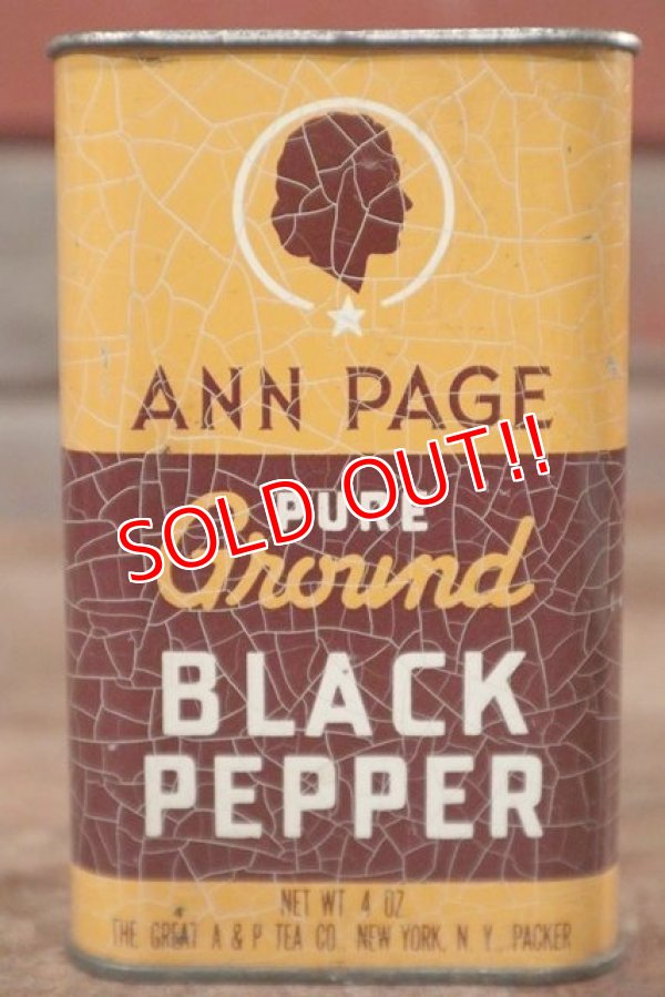 画像3: dp-201114-13 ANN PAGE / Vintage BLACK PEPPER Can