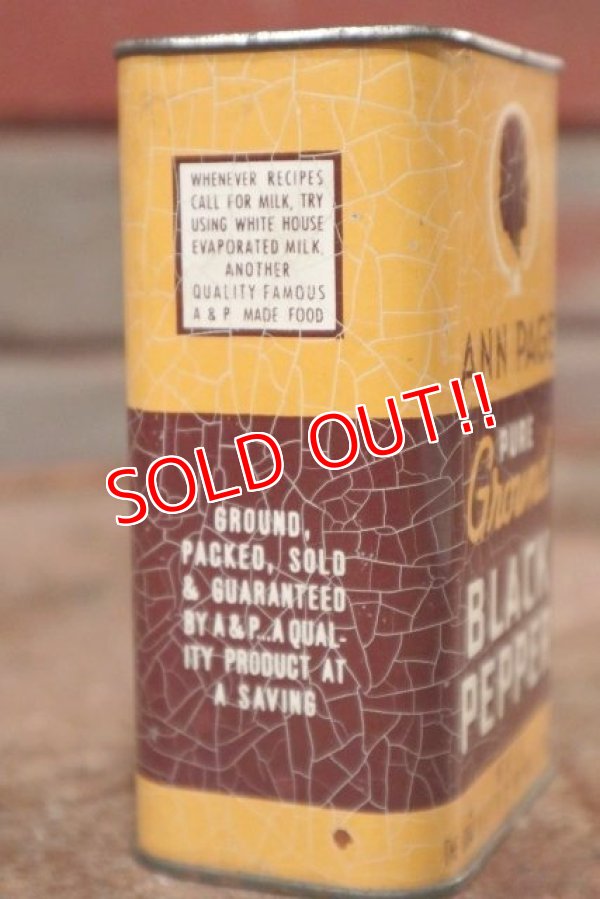 画像4: dp-201114-13 ANN PAGE / Vintage BLACK PEPPER Can