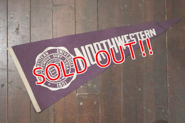 画像1: dp-201114-32 NORTHWESTERN UNIVERSITY / Vintage Pennant