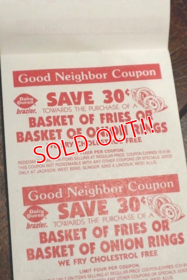 画像5: dp-191211-92 Dairy Queen / 1990's Coupons