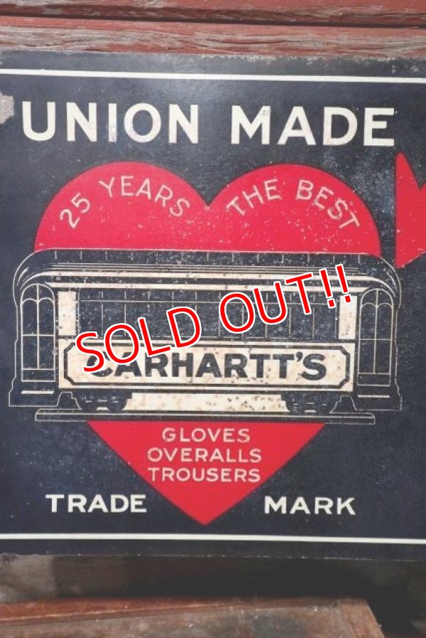 画像2: dp-201201-44 Carhartt / 1930's Metal Sign