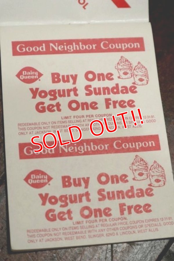 画像3: dp-191211-92 Dairy Queen / 1990's Coupons