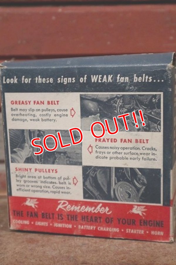 画像2: dp-210101-21 Mobil / 1950's FAN BELT