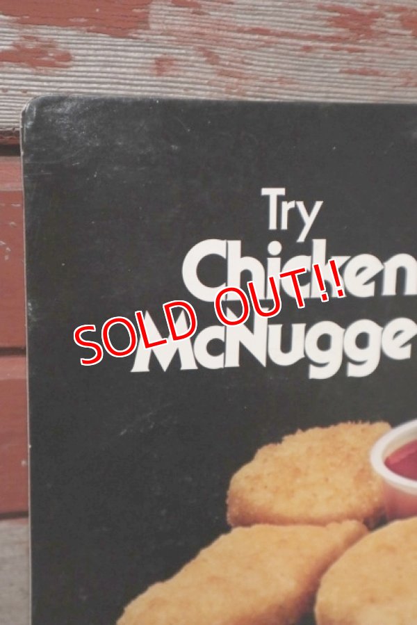 画像6: dp-201201-63 McDonald's / 1981 Chicken McNuggets Cardboard Sign