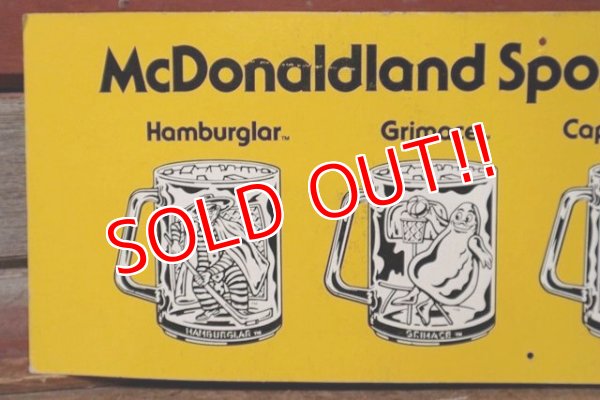 画像4: dp-201201-65 McDonald's / 1970's Cardboard Sign 