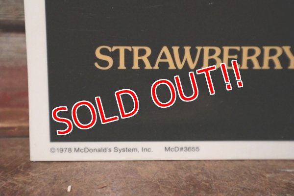 画像4: dp-201201-60 McDonald's / 1978 SUNDAE SMILE Plastic Sheet