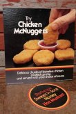 画像1: dp-201201-63 McDonald's / 1981 Chicken McNuggets Cardboard Sign