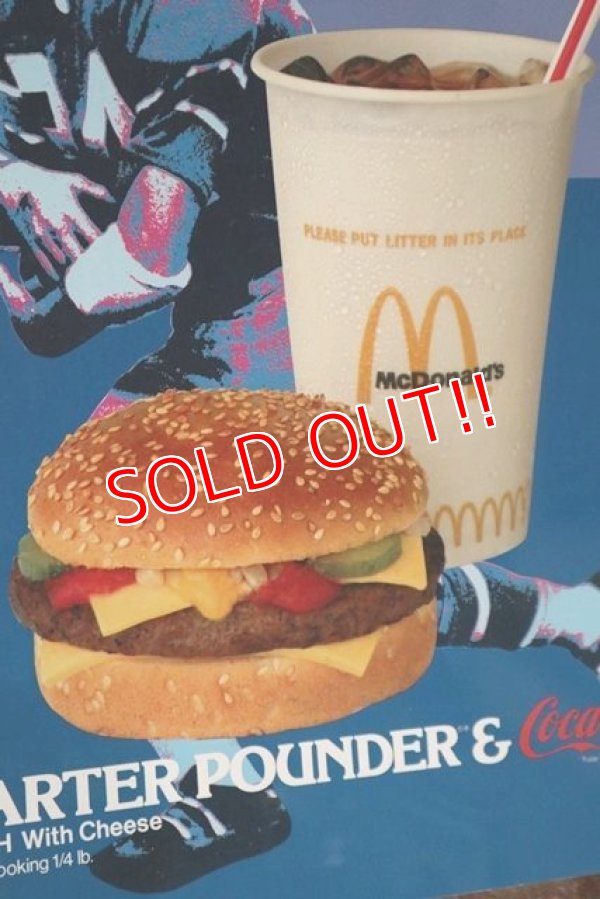 画像3: dp-201201-62 McDonald's / 1977 Super Team QUATER POUNDER % Coca Cola Sign
