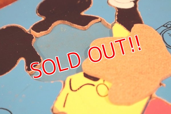 画像8: ct-210101-10 Mickey Mouse / Playskool 1970's Wood Frame Tray Puzzle