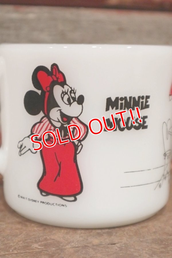 画像3: ct-210101-81 Mickey Mouse & Minnie Mouse / Anchor Hocking 1980's Mug