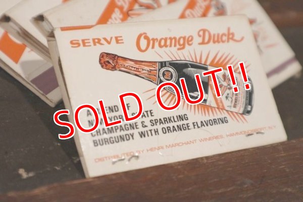 画像5: dp-201114-42 ORANGE DUCK / Vintage Match Book
