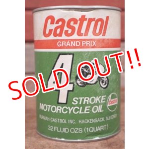 画像: dp-201201-40 Castrol / 4 Stroke Motorcycle Oil One U.S. Quart Can