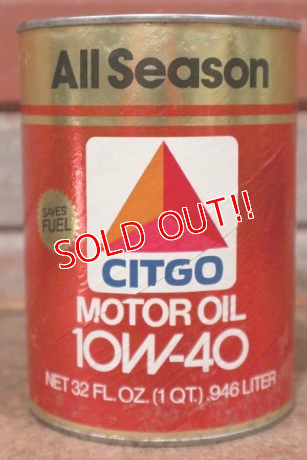 画像2: dp-201201-40 CITGO / 10W-40 Motor Oil One U.S. Quart Can