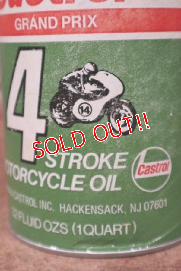 画像2: dp-201201-40 Castrol / 4 Stroke Motorcycle Oil One U.S. Quart Can