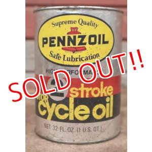 画像: dp-201201-40 PENNZOIL / 2 Stroke Motorcycle Oil One U.S. Quart Can