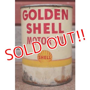 画像: dp-201201-40 SHELL / GOLDEN SHELL Motor Oil One U.S. Quart Can