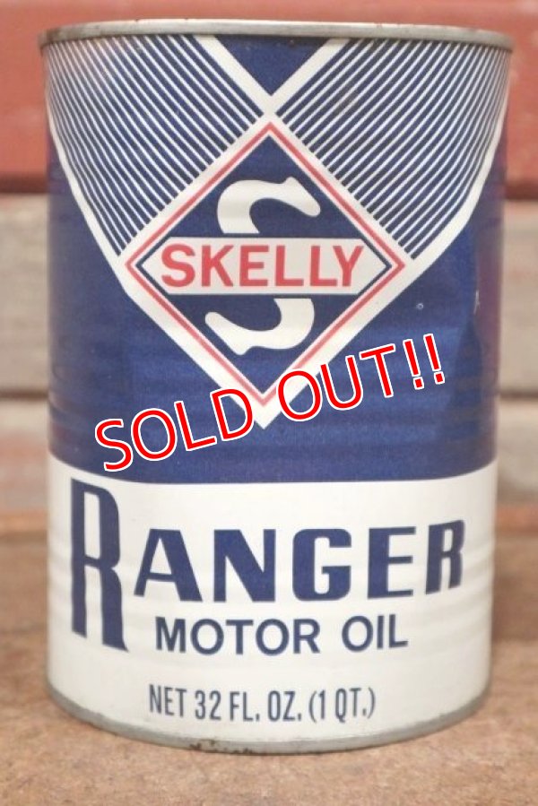 画像2: dp-201201-40 SKELLY / RANGER Motor Oil One U.S. Quart Can