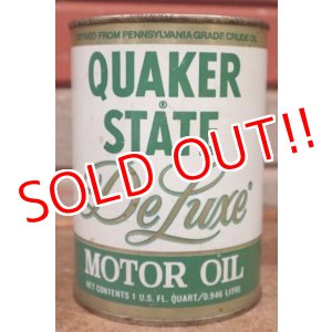 画像: dp-201201-40 QUAKER STATE / De Luxe Motor Oil One U.S. Quart Can
