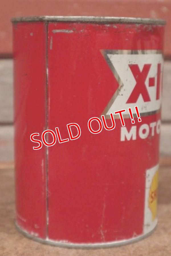 画像3: dp-201201-40 SHELL / X-100 Motor Oil One U.S. Quart Can