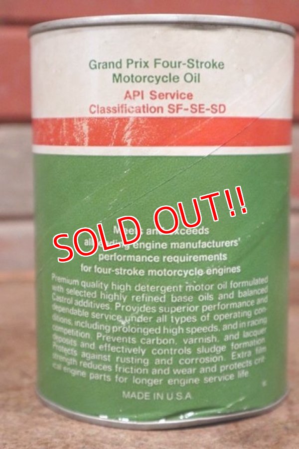 画像3: dp-201201-40 Castrol / 4 Stroke Motorcycle Oil One U.S. Quart Can