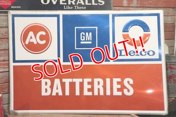 画像1: dp-201201-27 AC GM Delco / BATTERIES Metal Sign