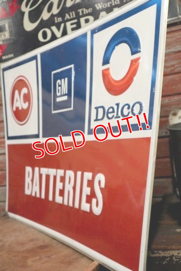 画像5: dp-201201-27 AC GM Delco / BATTERIES Metal Sign