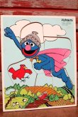 画像1: ct-210101-05 Super Grover / Playskool 1970's Wood Frame Tray Puzzle