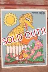 画像: ct-210101-07 Big Bird & Little Bird / Playskool 1970's Wood Frame Tray Puzzle