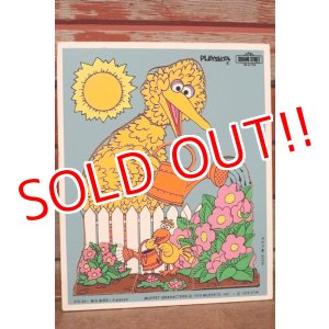 画像: ct-210101-07 Big Bird & Little Bird / Playskool 1970's Wood Frame Tray Puzzle