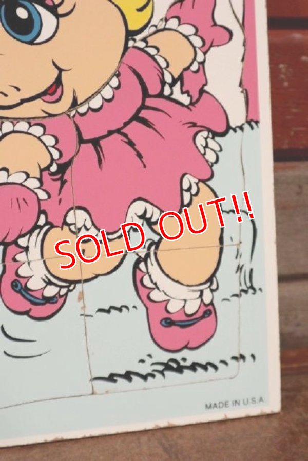 画像3: ct-210101-08 Baby Miss Piggy & Kermie Doll / Playskool 1980's Wood Frame Tray Puzzle