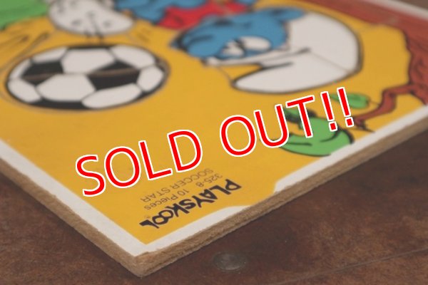 画像8: ct-210101-04 Smurf / Playskool 1980's Wood Frame Tray Puzzle