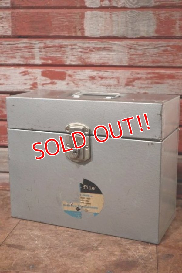 画像1: dp-201201-18 Vintage Metal File Box