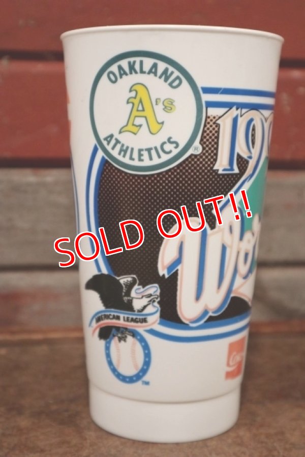 画像1: dp-210101-42 OAKLAND ATHLETICS × CINCINNATI REDS / 1990 World Series Plastic Cup