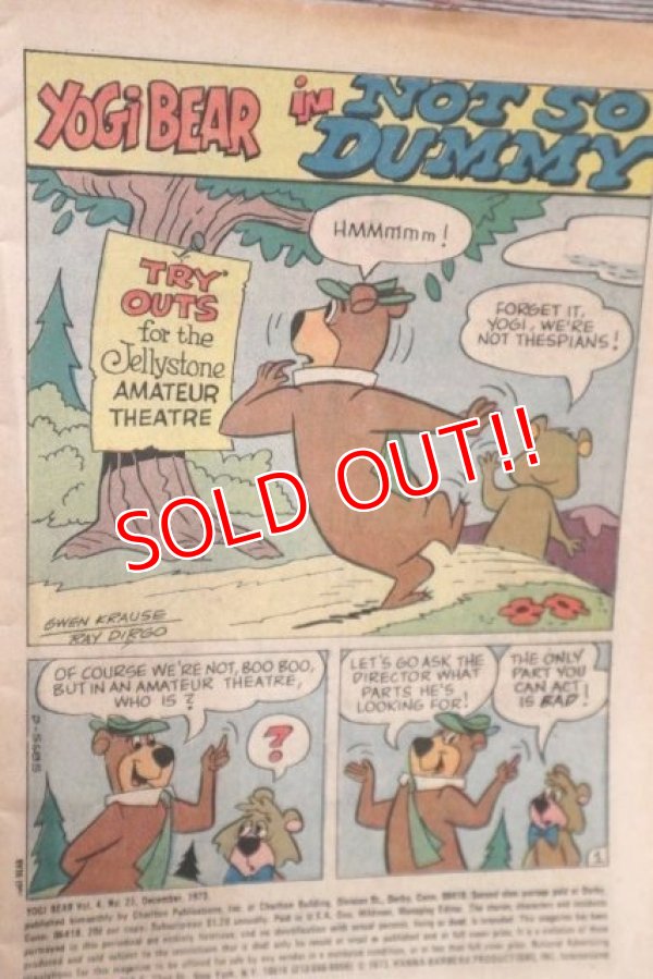 画像2: ct-201114-31 Yogi Bear / CHARLTON Comics December 1978 Comic