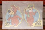 画像: ct-201114-62 Yogi Bear & Boo Boo / 1976 Iron Transfer Sheet