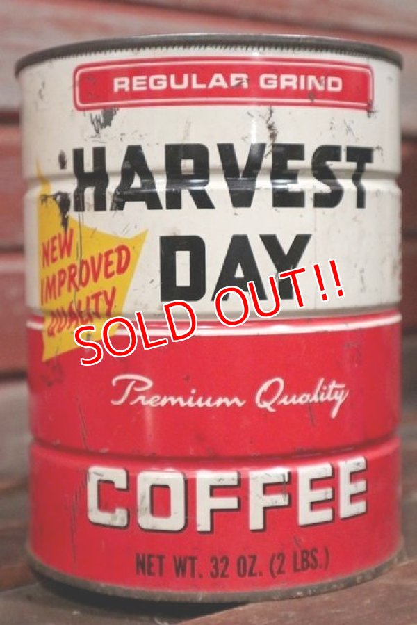 画像1: dp-210101-61 HARVEST DAY COFFEE / Vintage Tin Can