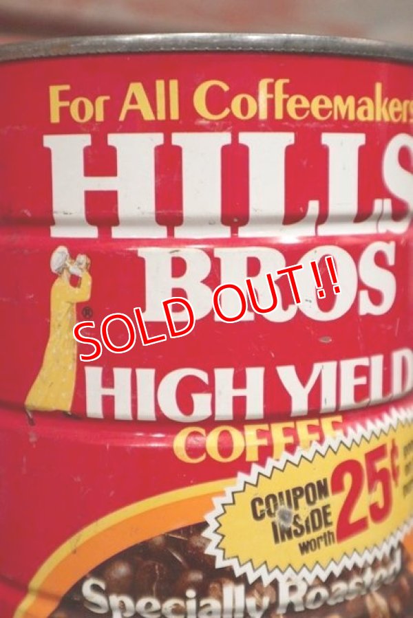 画像2: dp-210101-55 HILLS BROS HIGH YIELD COFFEE / Vintage Tin Can