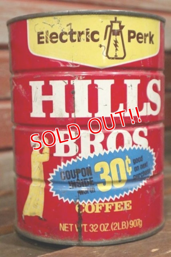 画像1: dp-210101-57 HILLS BROS COFFEE / Vintage Tin Can