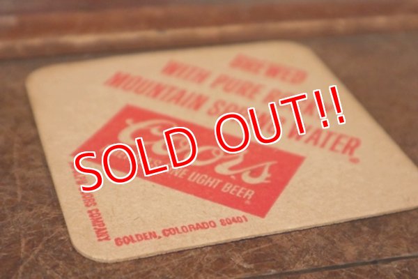 画像4: dp-201201-25 Coors Beer / Vintage Coaster