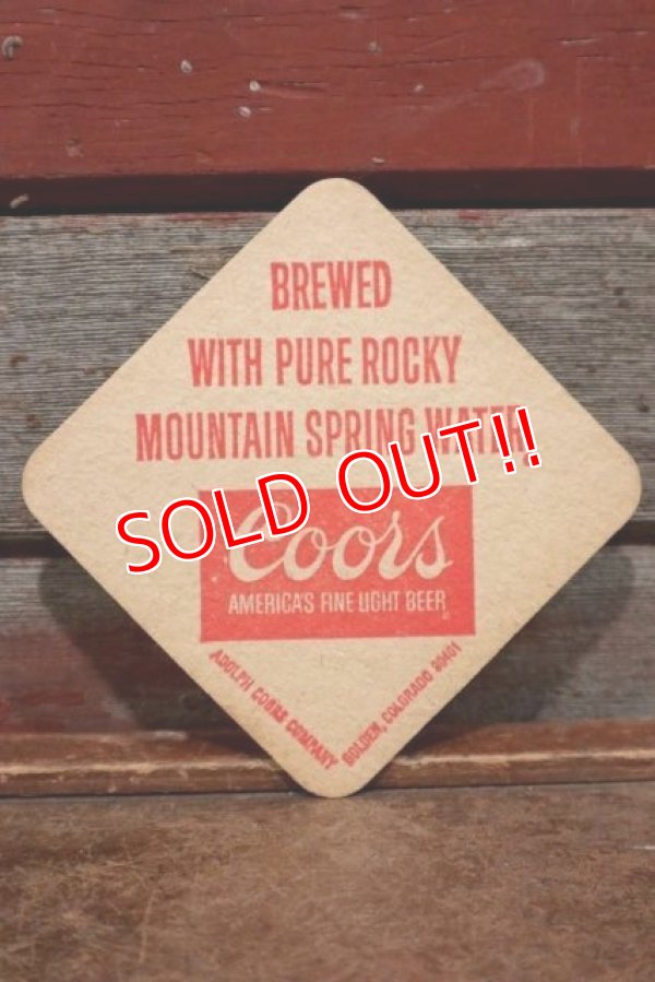 画像1: dp-201201-25 Coors Beer / Vintage Coaster