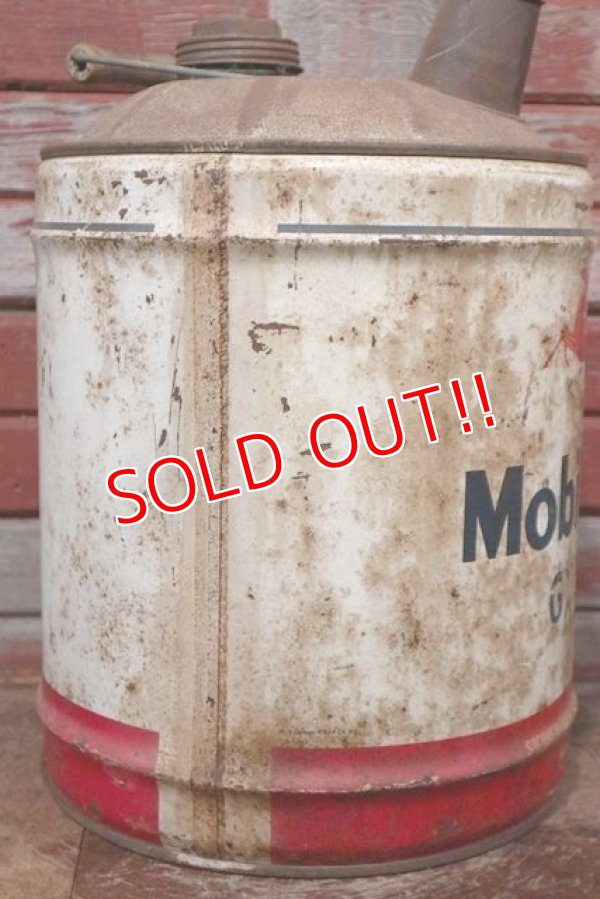 画像5: dp-201201-51 Mobilube / 1950's 5 U.S.GALLONS Oil Can