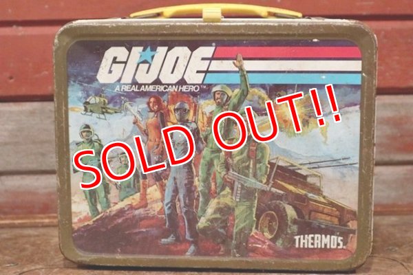 画像1: ct-210201-08 G.I. JOE / THERMOS 1982 Metal Lunch Box