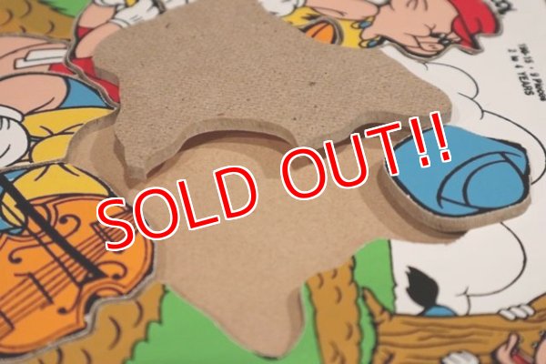 画像6: ct-210101-09 Three Little Pigs / Playskool 1970's Wood Frame Tray Puzzle