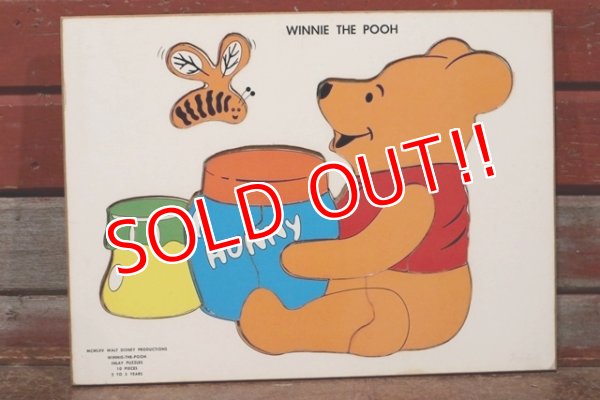 画像1: ct-210101-12 Winnie the Pooh / Wood Frame Tray Puzzle