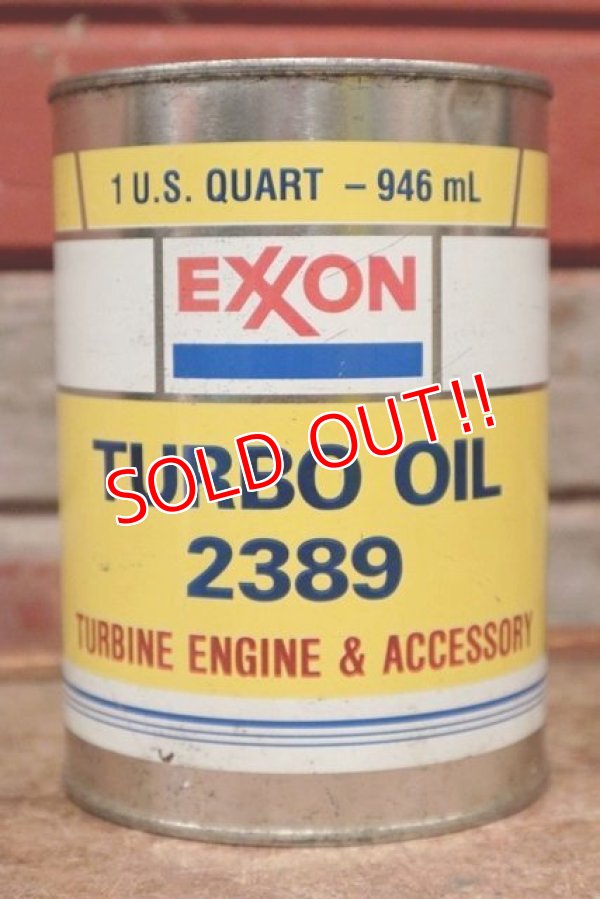 画像1: dp-210201-07 EXXON / TURBO Oil 2389 One U.S. Quart Can