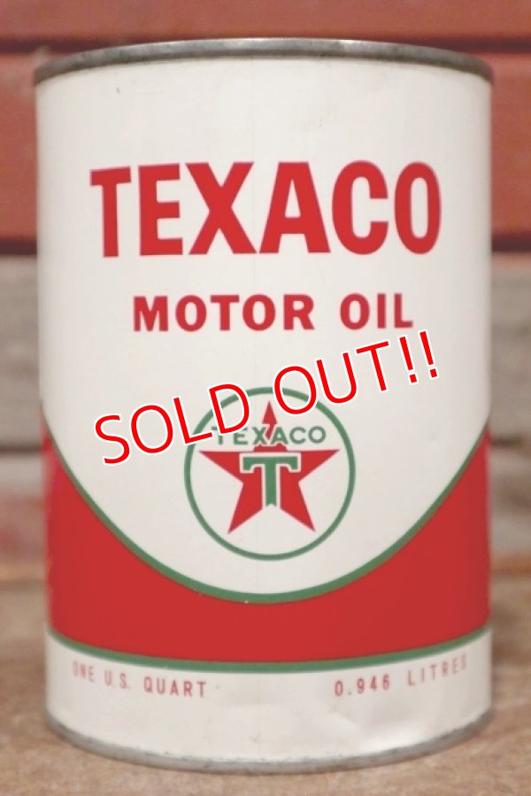 画像1: dp-210201-07 TEXACO / Motor Oil One U.S. Quart Can