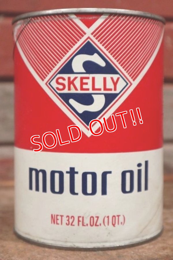 画像1: dp-210201-07 SKELLY / Motor Oil One U.S. Quart Can