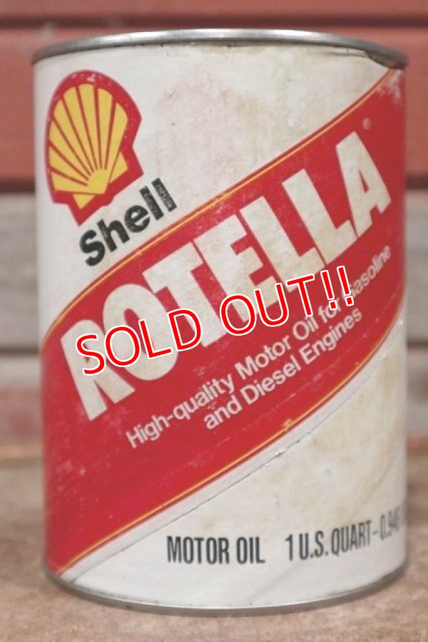 画像1: dp-210201-07 SHELL / ROTTELA One U.S. Quart Can